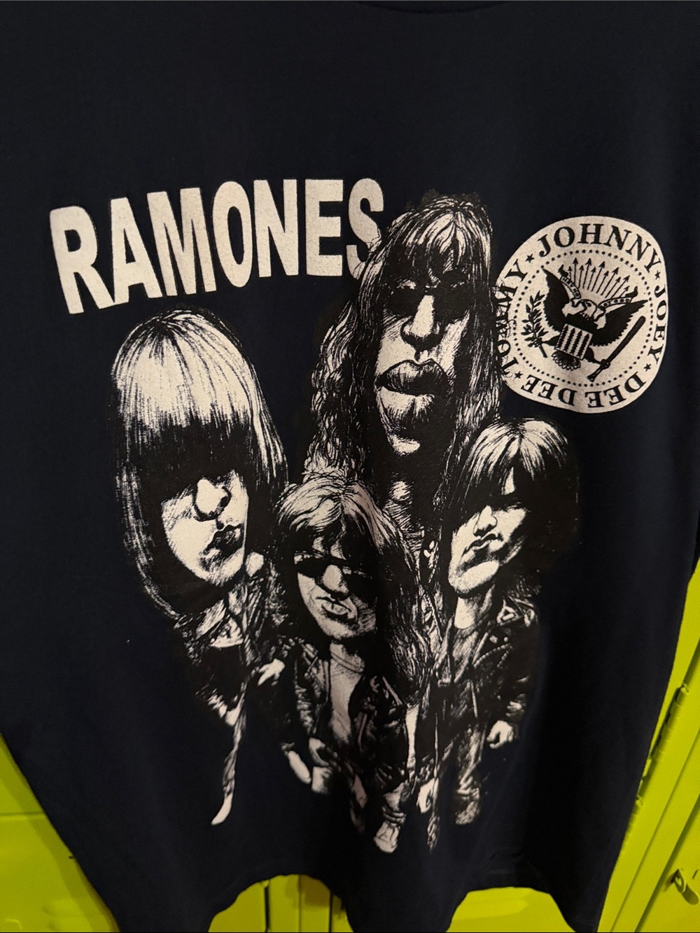 Ramones Graphic Short Sleeve Tee - Navy - Picture 3 of 4